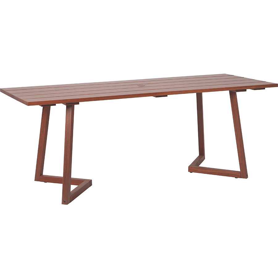 MESA DE COMEDOR LANATI 200X79X75 CM. DE MADERA JATOBA ACABADO ECOCLEAR