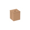 BASURERO LUZ ROSE GOLD 4,5 L CON TAPA 