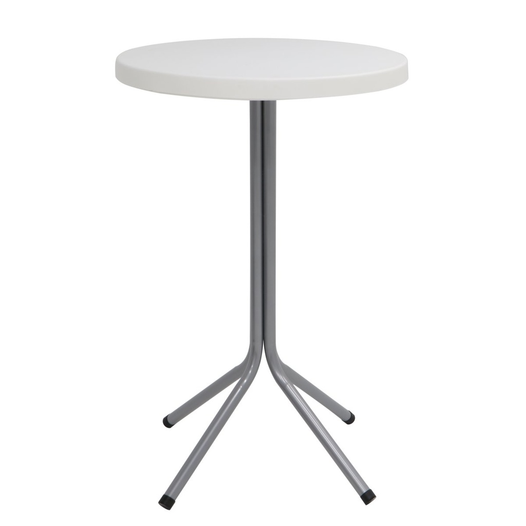 [92391010] MESA REDONDA BLANCA SIGMA ALTA