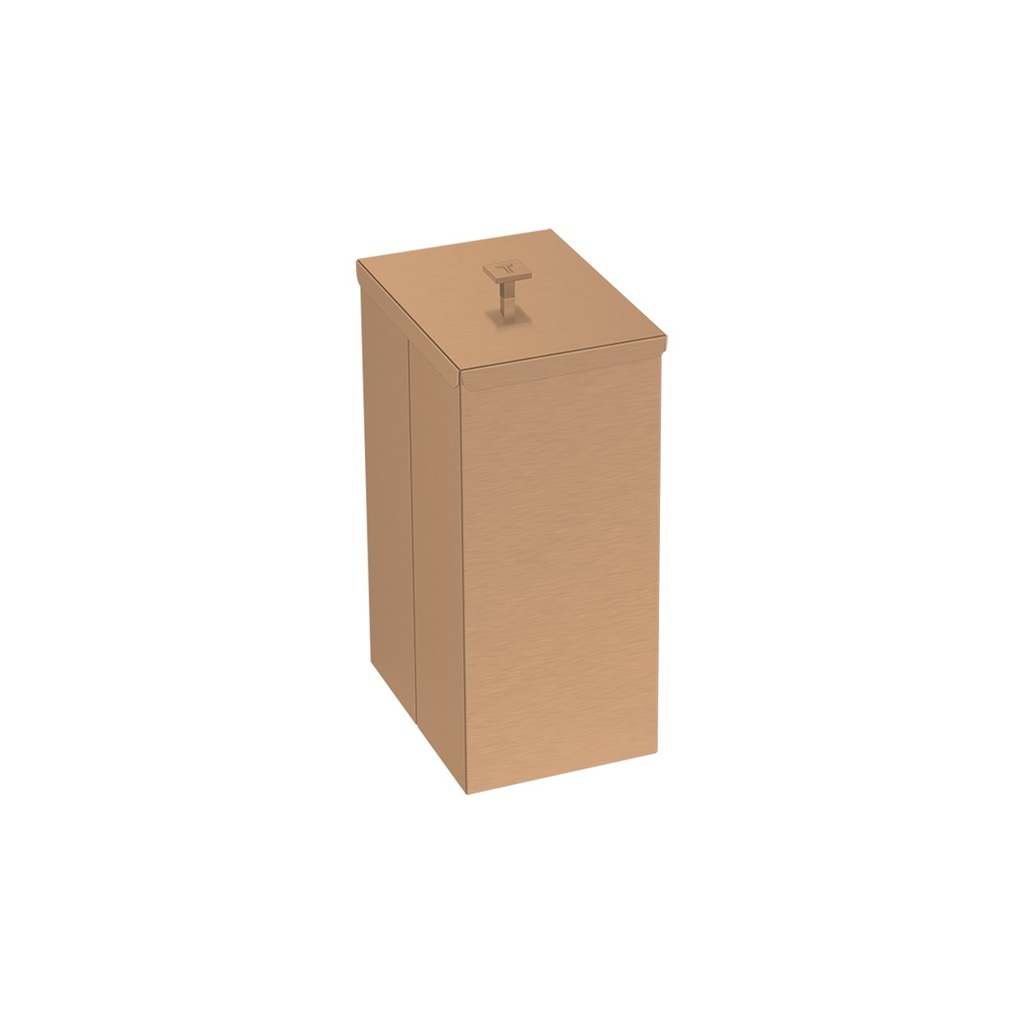 [94540073] BASURERO LUZ ROSE GOLD 5,5 L CON TAPA 