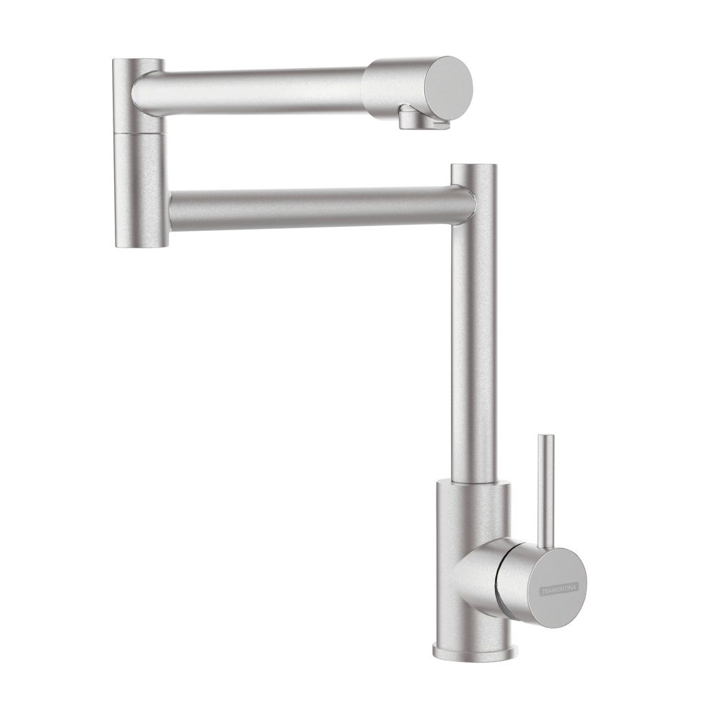 MEZCLADOR MONOCOMANDO FLEXION EN ACERO INOXIDABLE CON ACABADO SCOTCH BRITE