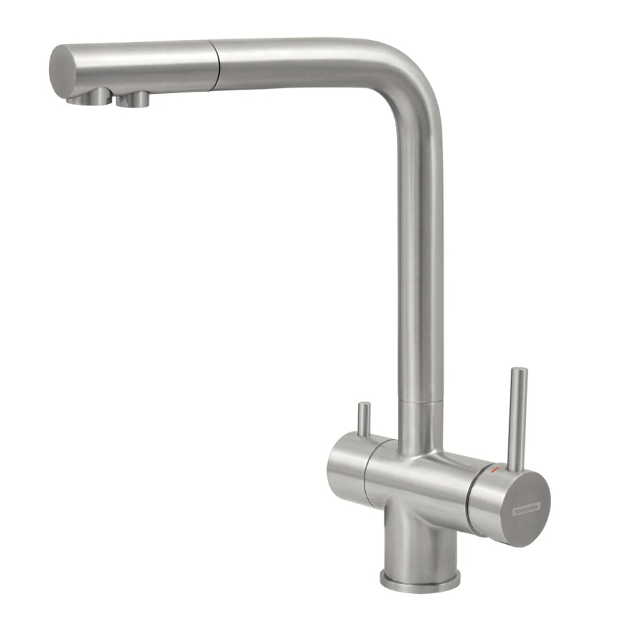 [94520025] MEZCLADOR MONOCOMANDO MONDE FILTER PLUS, EN ACERO INOX. CON FILTRO 3M (desc)