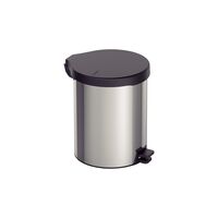 [94538712] BASURERO NEW 12 L, CON PEDAL,  EN ACERO INOX.
