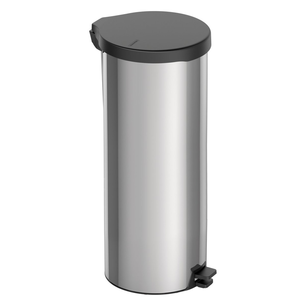 [94538730] BASURERO NEW 30 L, CON PEDAL,  EN ACERO INOX. 