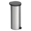 BASURERO NEW 30 L, CON PEDAL,  EN ACERO INOX. 