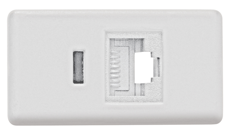 MODULO TOMA RJ45 (CAT. 6) INTERNET BLANCO