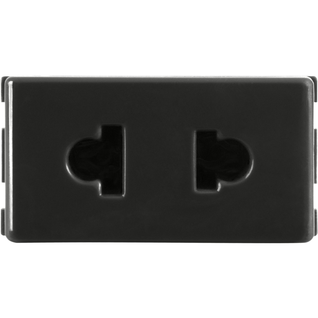 [57215029] MODULO TOMACORRIENTE 2P UNIVERSAL 10A-15A 250V GRAFITO