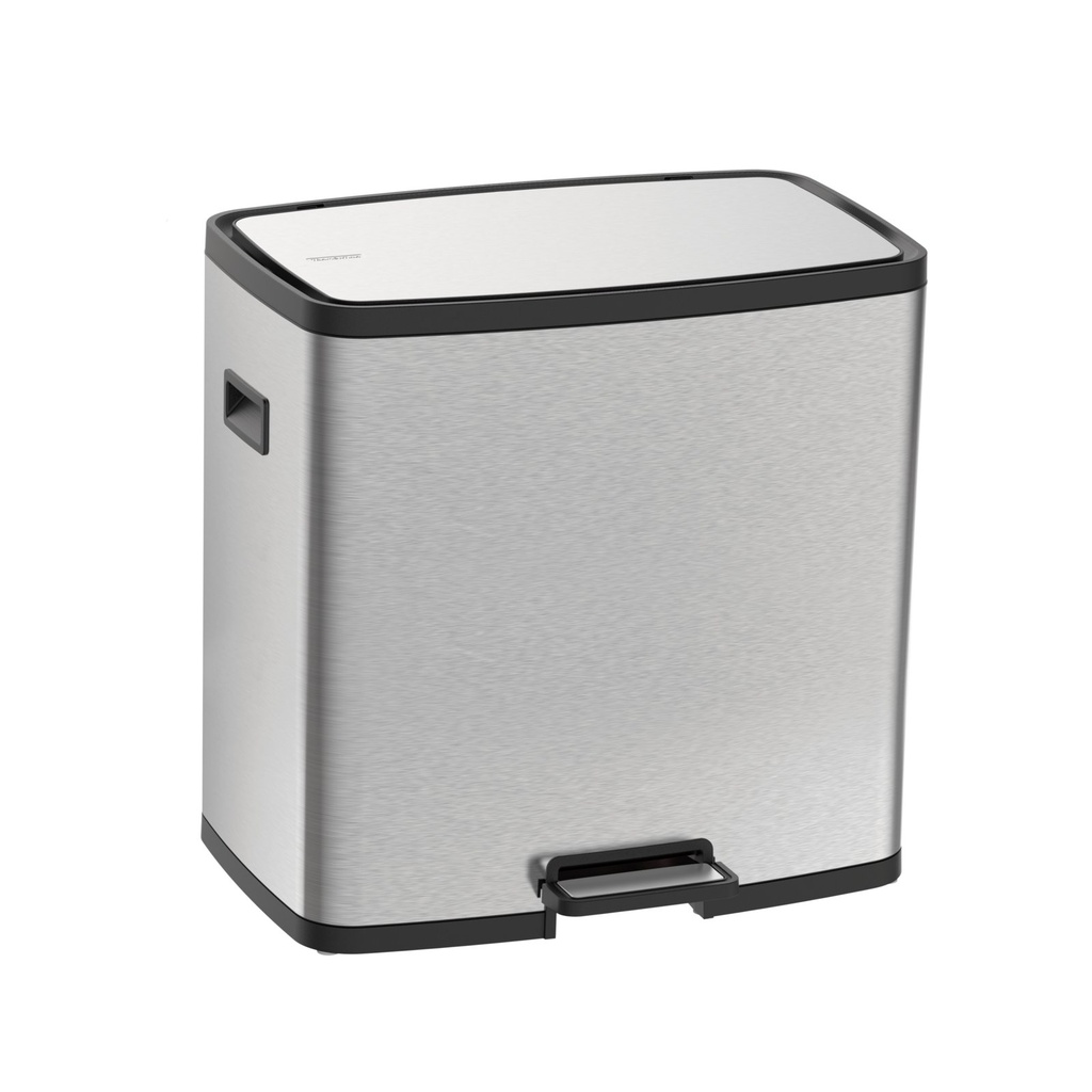 [94544430] BASURERO OCTOS 15 + 15 L., CON PEDAL, EN ACERO INOX.