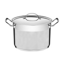 OLLA EMPRESARIAL ALTA ACERO INOXIDABLE CON FONDO TRIPLE Ø 28CM 11,9 LT.