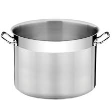 OLLA EMPRESARIAL SIN TAPA CON FONDO TRIPLE ACERO INOXIDABLE 28 L. Ø 36CM
