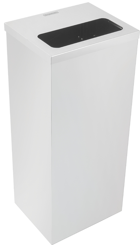 BASURERO SQUARE 50 L, EN ACERO INOX.