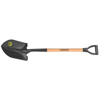 PALA REDONDA TIPO AMERICANA, MANGO DE MADERA 71 CM, EMPUÑADURA PLASTICA