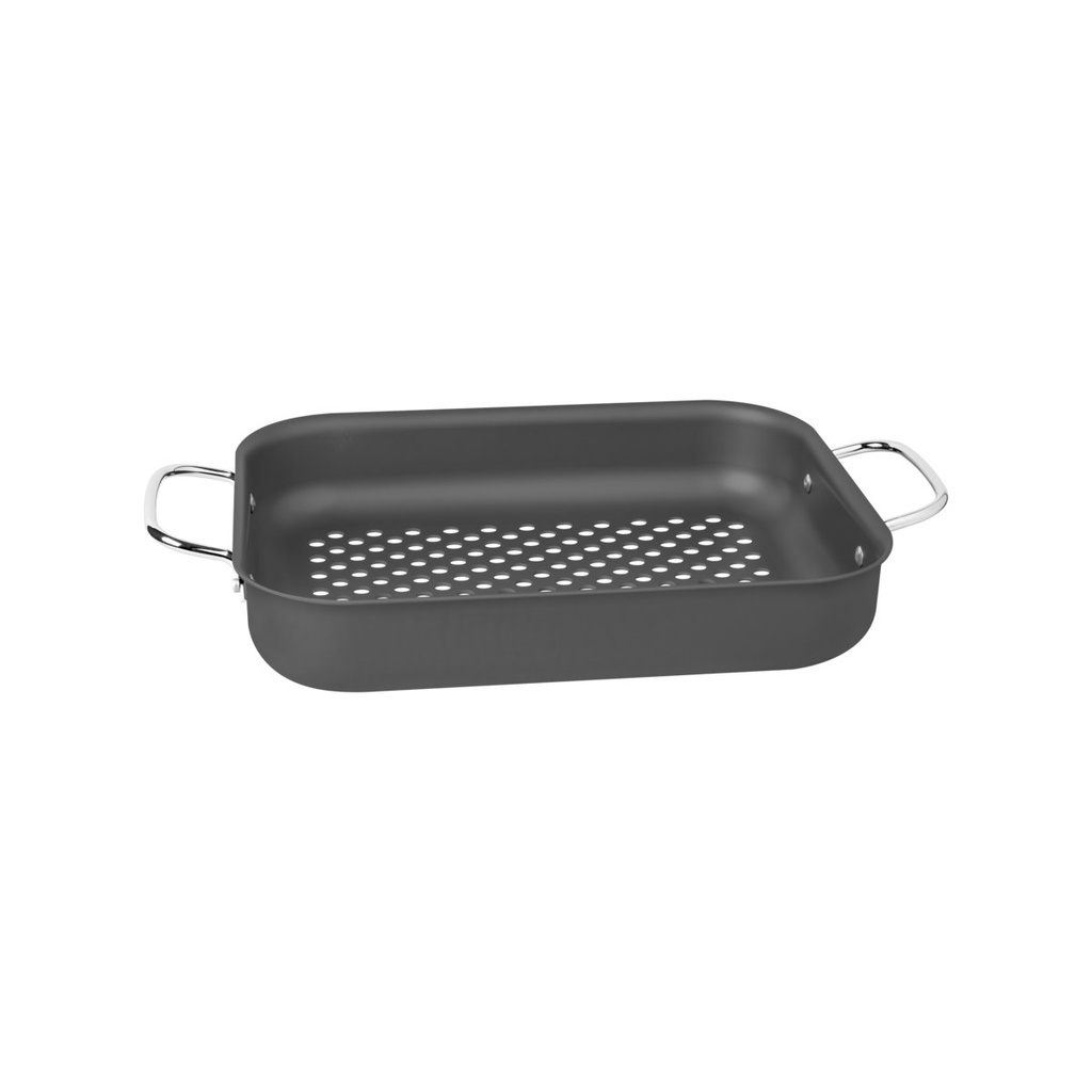 [20846028] PARRILLA RETANGULAR PERFORADA 28 CM. PARA CHURRASCO
