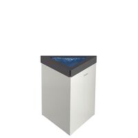 [94539350] BASURERO TERNI 50 L., TRIANGULAR, EN ACERO INOX.