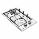 PLACA DE COCCION DOMINO 2GX TRI 30 HE SAFESTOP, PRIME, CON TRIPLE LLAMA, EN ACERO INOX., 30X50 CM