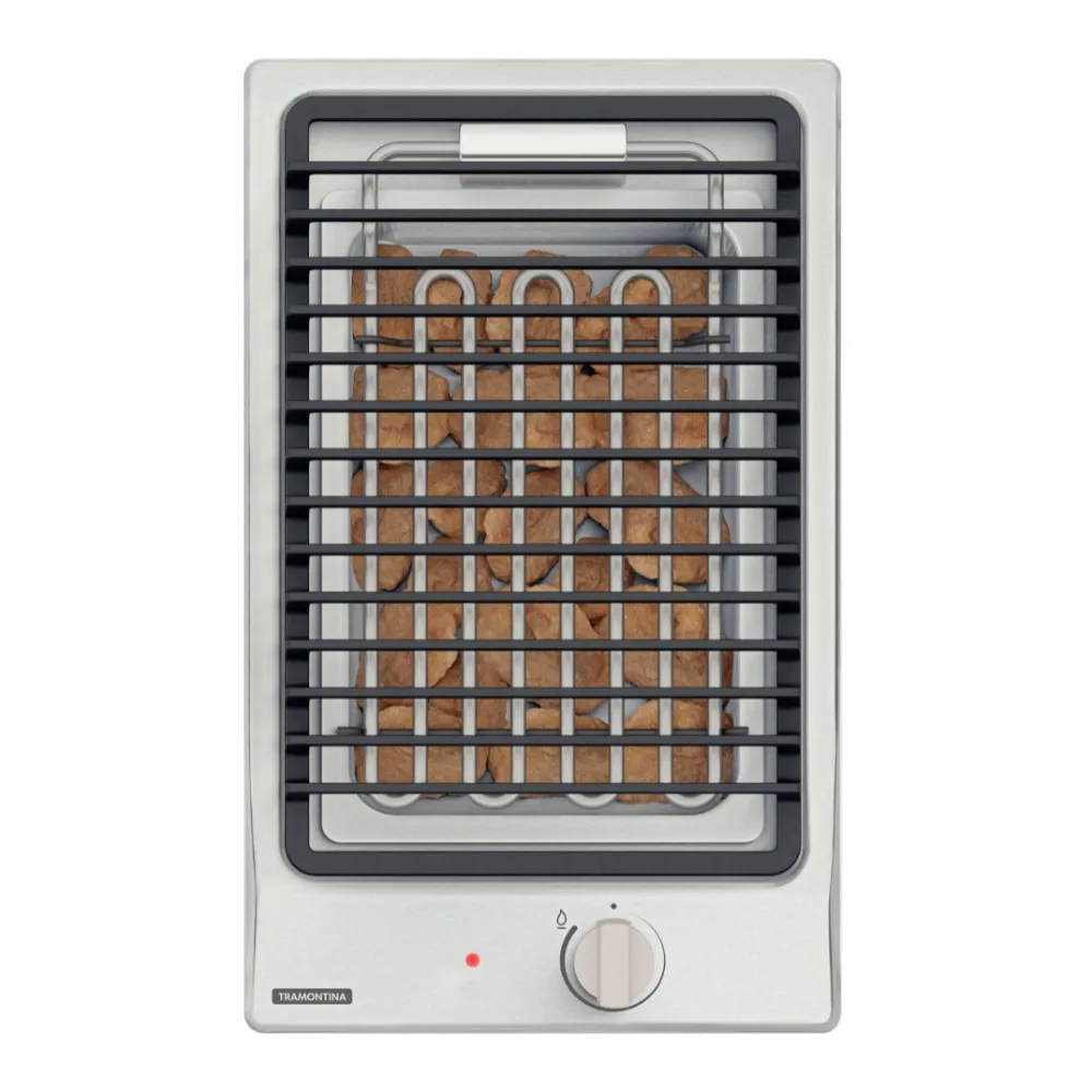[94700600] COCINA ENCIMERA DOMINO BBQ IX 30 220V, ELECTRICA, 30 X 50CM. BARBECUE CON PIEDRAS VOLCANICAS