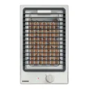 PLACA DE COCCION DOMINO BBQ IX 30 220V, ELECTRICA, 30 X 50CM. BARBECUE CON PIEDRAS VOLCANICAS