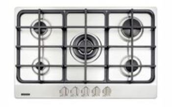 PLACA DE COCCION NEW PENTA 5GX TRI 75 HE SAFESTOP, PRIME, CON TRIPLE LLAMA, EN ACERO INOX., 75X50 CM