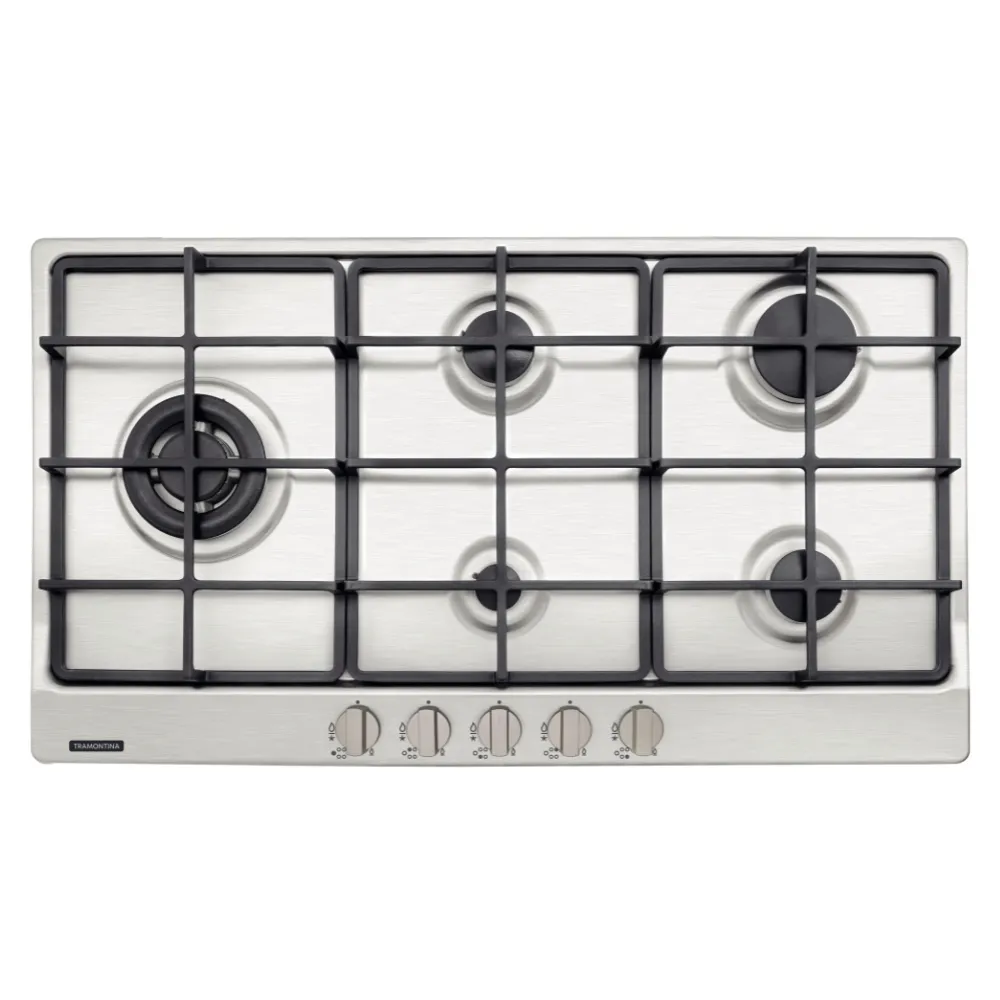 [94752124] COCINA ENCIMERA PENTA PLUS 5GX TRI HE SAFESTOP, PRIME, CON TRIPLE LLAMA, EN ACERO INOX., 90X50 CM