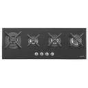 PLACA DE COCCION SLIM GLASS FLAT BLACK 4GG B 100 SAFESTOP, DESIGN COLLECTION, EN VIDRIO TEMPLADO, 100X38 CM