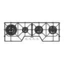 COCINA ENCIMERA SLIM GLASS FULL WHITE 4GG B100 SAFESTOP, DESIGN COLLECTION, EN VIDRIO TEMPLADO, 101,5X38 CM.