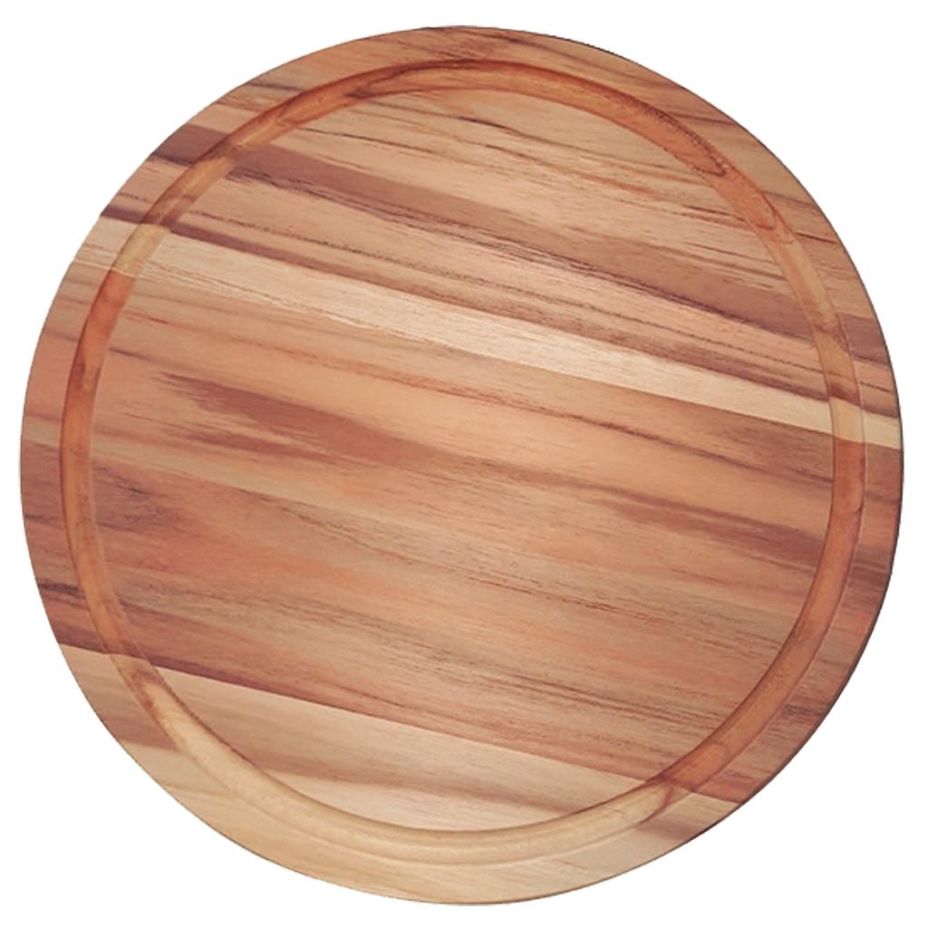 [13510051] PLATO DE MADERA  Ø23 CM. CHURRASCO