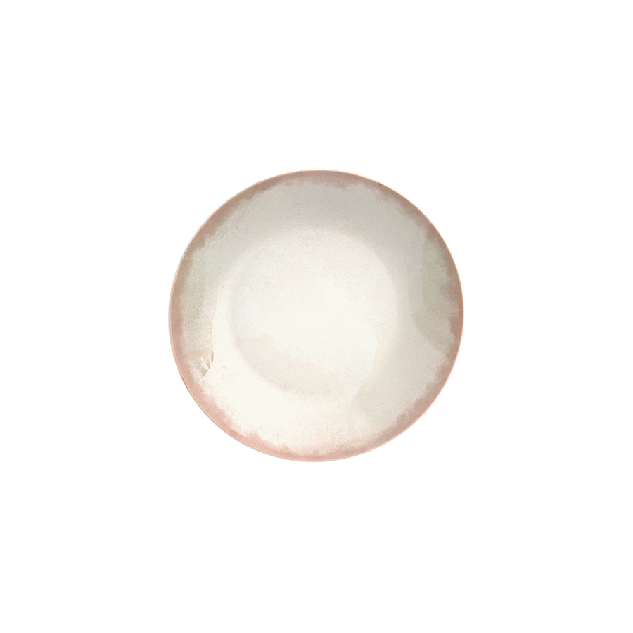 [96580026] PLATO HONDO 22 CM. EN PORCELANA NATUR