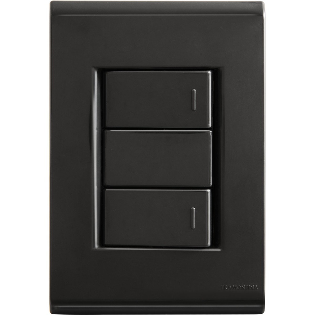 2X INTERRUPTOR UNIPOLAR 10A/250V, LIZ GRAFITO