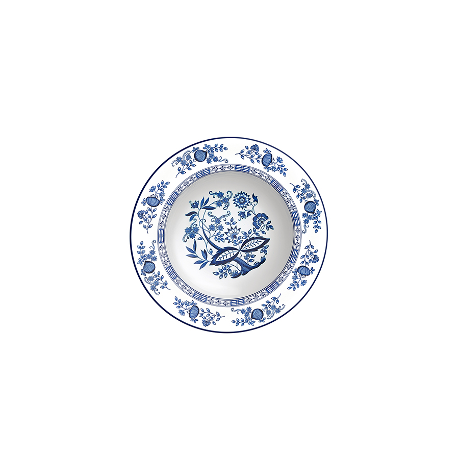 [96010910] PLATO HONDO EN PORCELANA Ø23 CM. DULCE