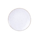 PLATO PARA POSTRE EN PORCELANA Ø21 CM. RUSTICO MARRON