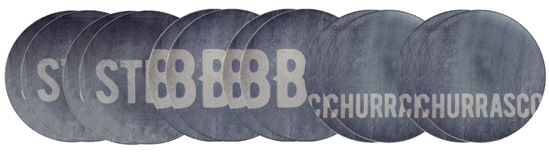 [96580126] PLATO RASO EN PORCELANA Ø28 CM. CHURRASCO STONE