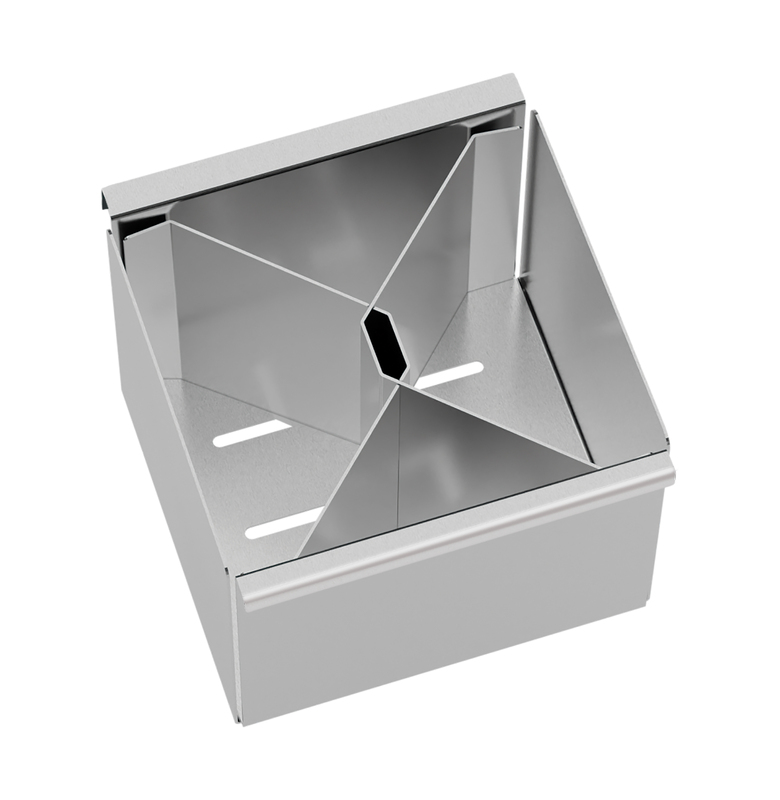PORTA CUBIERTOS INOX 15CM FLUSH