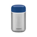 POTE TERMICO EN ACERO INOXIDABLE CON TAPA AZUL DE 0,4 L. BY ME