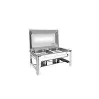 RECHAUD 8,4 L. CON TAPA MOVIL EN ACERO INOXIDABLE - BRASERO