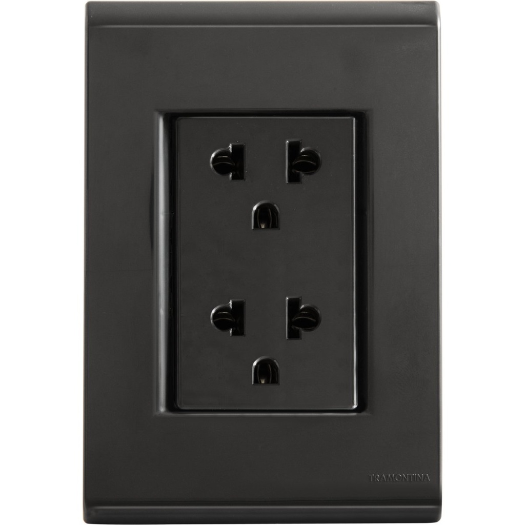 2X TOMACORRIENTE 2P+T UNIV. 15A/16A LIZ GRAFITO