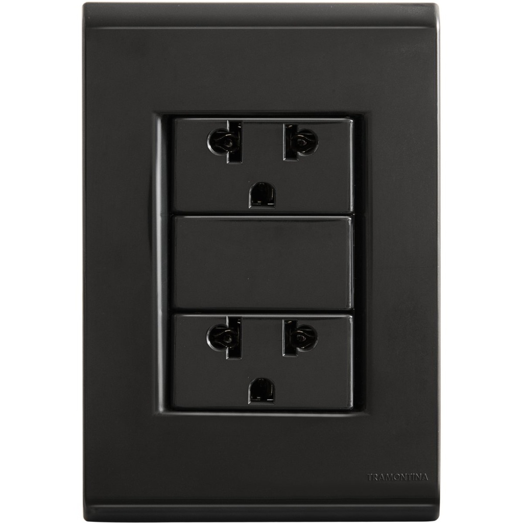 [57173042] 2X TOMACORRIENTE 2P+T UNIV.1516A, LIZ GRAFITO