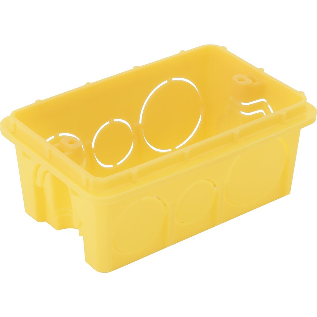 4 CAJA DE EMPOTRAR 4X2 ALTA AMARILLA