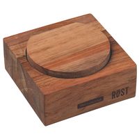 SALERO DE MADERA PARA CHURRASCO 12,5 X 12,5 CM. ROST