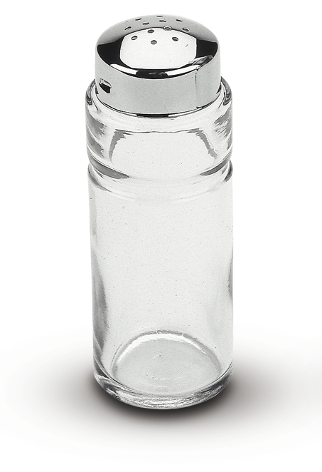 SALERO Y PIMIENTERO CON TAPA EN ACERO INOX UTILITY