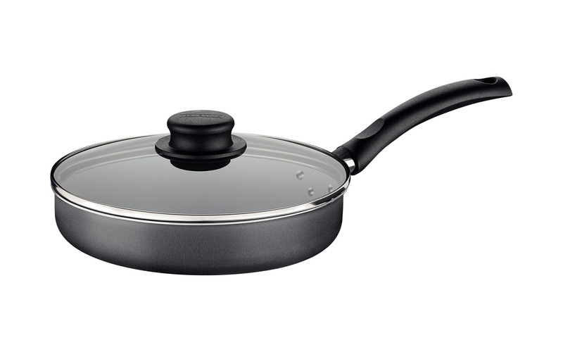 SARTEN RECTA CON TAPA 22CM TURIM