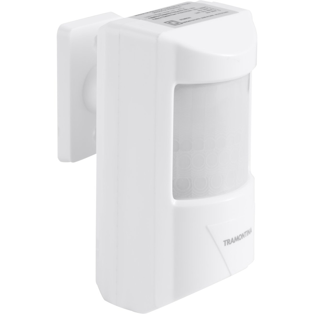 SENSOR DE PRESENCIA 180° ARTICULADO FRONTAL BIVOLT  FOTOCELULA BLANCO