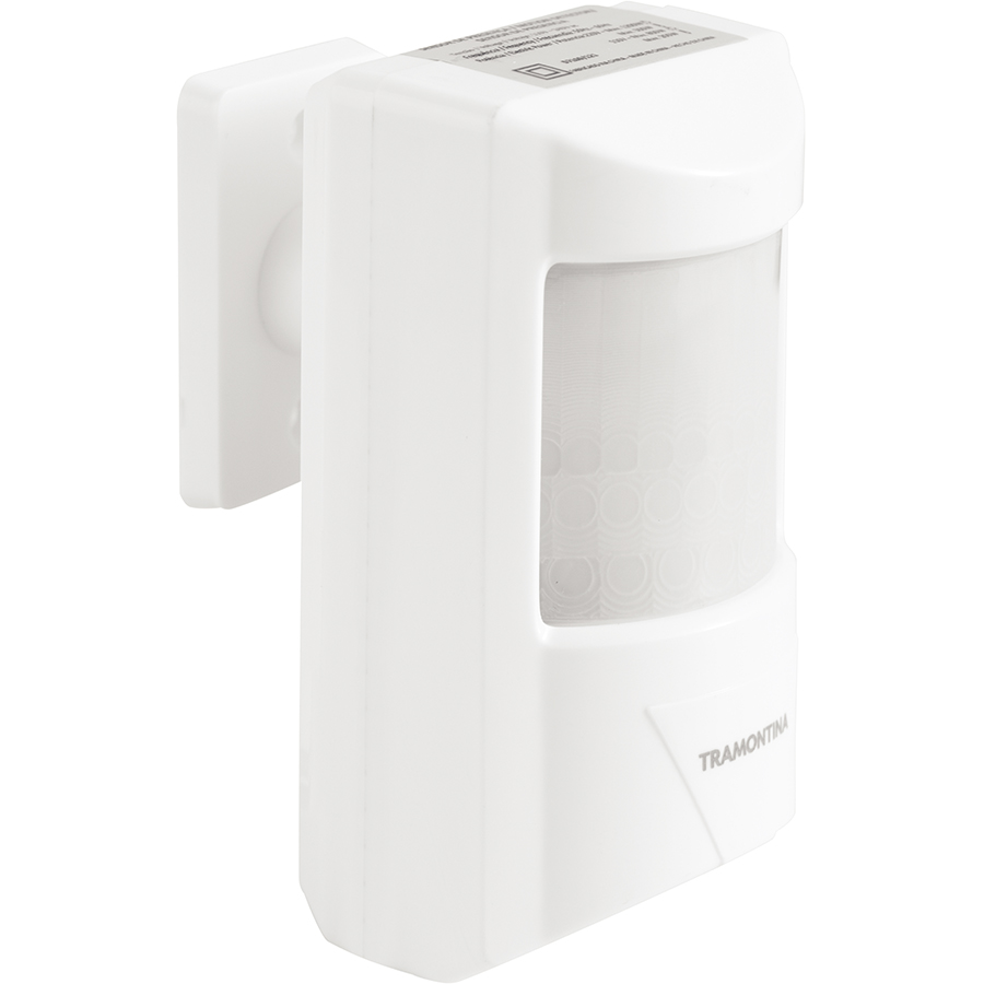 SENSOR DE PRESENCIA 180° ARTICULADO FRONTAL BIVOLT  FOTOCELULA BLANCO