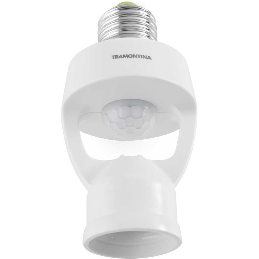 [57100160] SENSOR DE PRESENCIA 360° TOMA E27 FOTOCELULA BLANCO