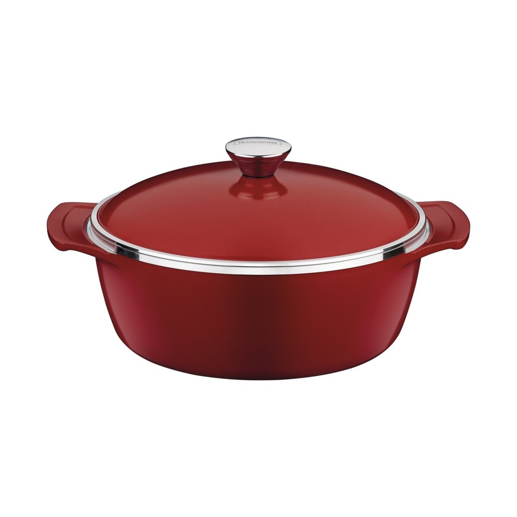 [20940726] CACEROLA ANTIADHERENTE CON TAPA 4,6 L. Ø 26 CM. LYON RED