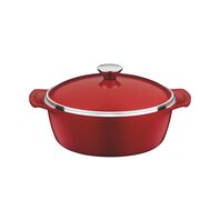 CACEROLA ANTIADHERENTE CON TAPA 4,6 L. Ø 26 CM. LYON RED