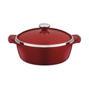 CACEROLA ANTIADHERENTE CON TAPA 4,6 L. Ø 26 CM. LYON RED