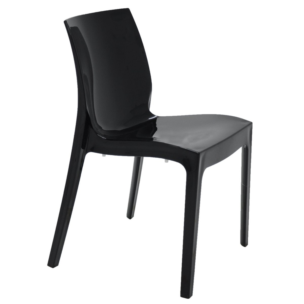 [92037009] SILLA ALICE NEGRA BRILLOSA