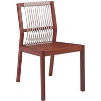 SILLA DE MADERA CON RESPALDO DE CUERDA NAUTICA LANATI