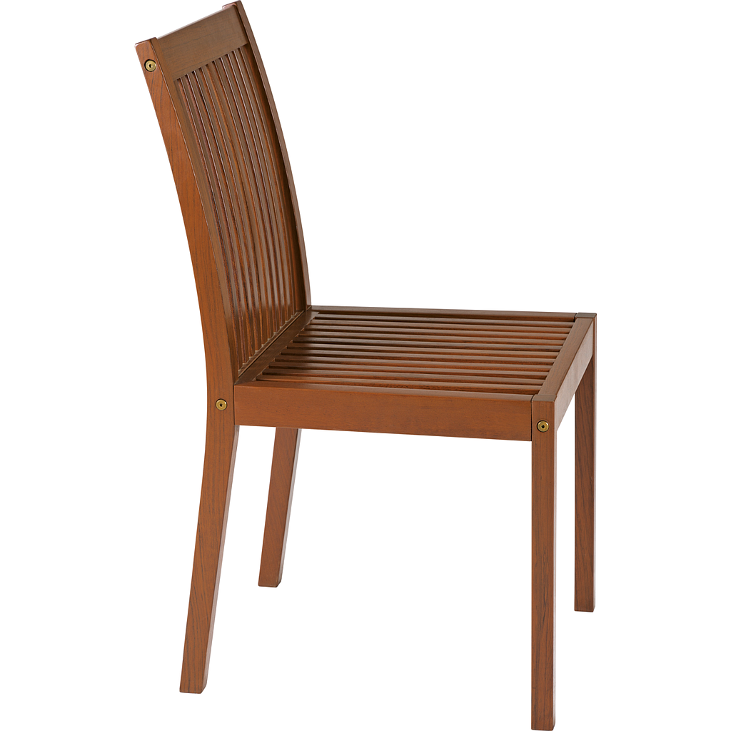 SILLA FIJA DE MADERA JATOBA CON ECO BLINDAGE - FITT