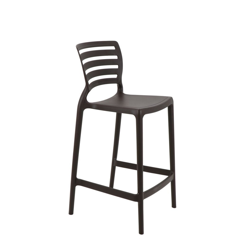 [92127109] SILLA RESIDENCIA MARRON SOFIA (Polipropileno)